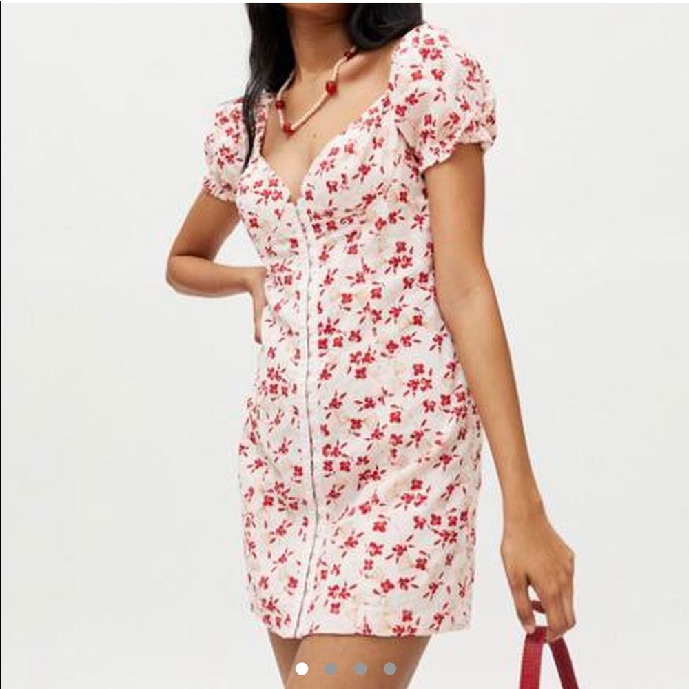 Urban Outfitters Britney Hook and eye floral mini dress!